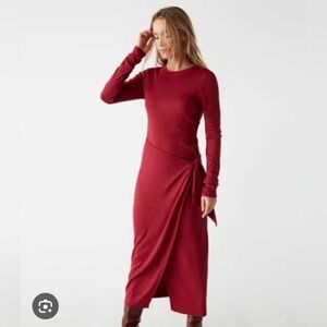 Michael Stars Yessenia Faux Wrap Midi Dress